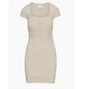 aritzia Wilfred Pointelle-knit Reception dress - M